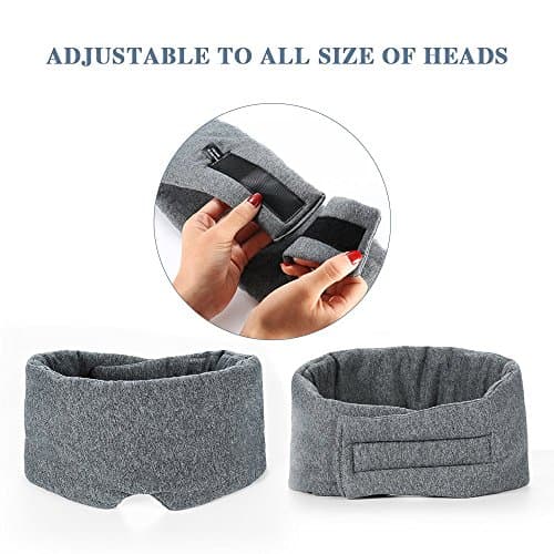 FRESHME 100% Handmade Cotton Sleep Mask Blackout Eye Mask for Sleeping — view 6