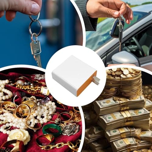 Secret Storage Box - Portable Easy-Open Lid Realistic Charger Design | Plug Storage Hidden Safe Money & Valuables Travel, Camping small stash, gadget safe, anti-theft storage. — view 3