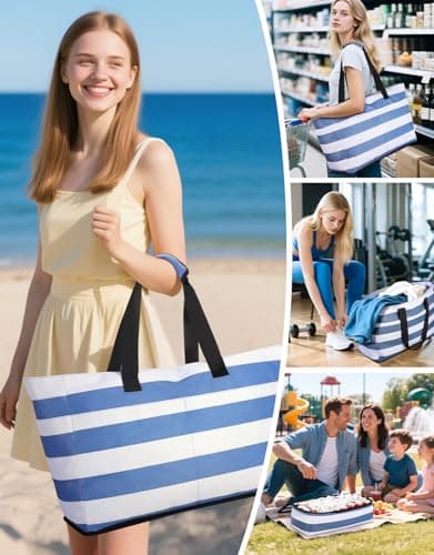 CIRYCASE Beach Bag with Cooler, 54L Extra Large Beach Bags for Women — view 2
