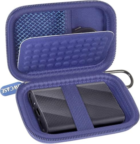 GWCASE for Samsung T9/T7/T7 Shield SSD Case, Anti-Shock, Blue
