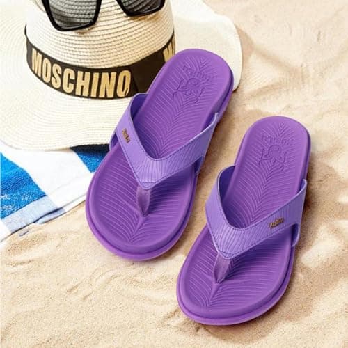 KuaiLu Womens Arch Support Flip Flops Yoga Mat Cushioned Orthopedic Sandals — view 2