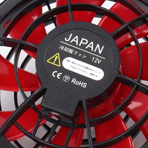 Cooling Jacket Fan, Speeds 80000mAh Battery Power Bank Set, 130Lps Airflow DC USB Ports, Expandable Hood Design — view 4