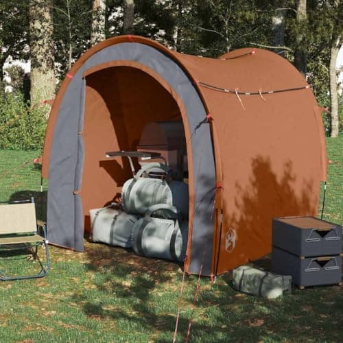 Ziaphsol Orange Side Tent Waterproof 185T Polyester with PU Coating, 204 x 183 x 178 cm, Lightweight Camping Tent with Carry Bag, for Family, Outdoor, Hiking, Trekking and Festival — view 2