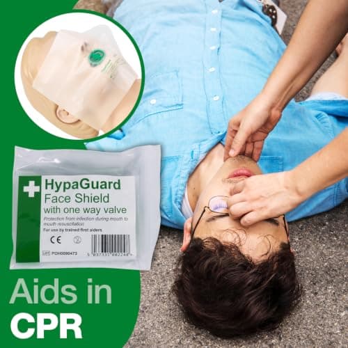 Safety First Aid Group HypaGuard Face Shields for CPR Resuscitation, Pack of 20 One-Way Valve Masks — view 3