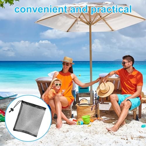 LICQIC Polyester Mesh Drawstring Bag, Net Bags, 5 Pcs 14×19 cm — view 5