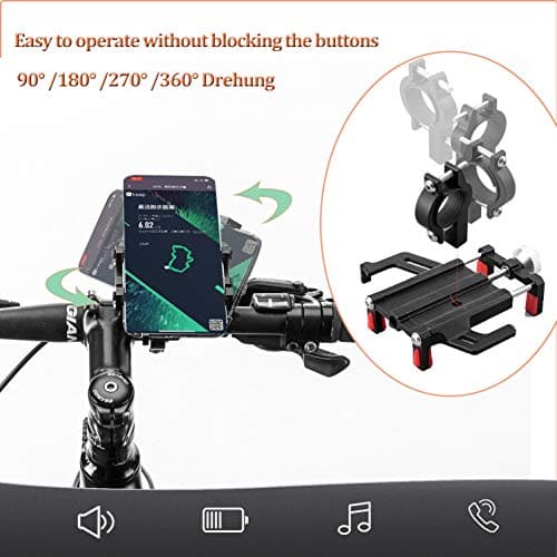 ROCKBROS Bike Phone Holder, 360°Rotation Universal for 4.2-6.8 Inches — view 3