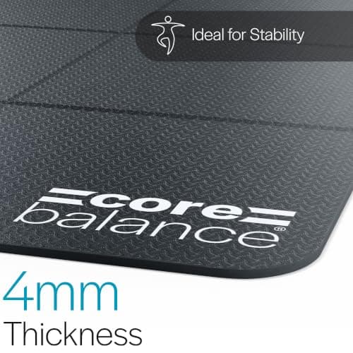 Core Balance Foldable Travel Yoga Mat, Black — view 4