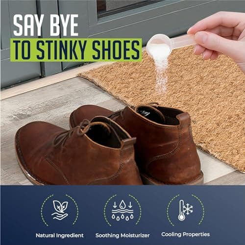 Shoe Deodorizer Spray & Foot Powder Bundle (200ml + 100g) | Odor Eliminating Shoe Spray & Antibacterial Shoe Smell Remover | Antifungal Foot Powder | Shoe Spray Odor Control — view 2