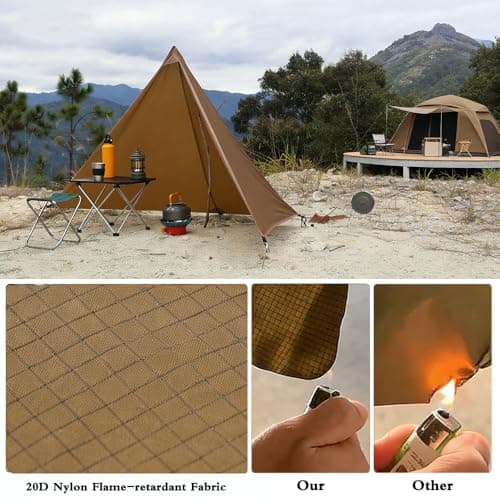 HipierFx Lightweight Camping Stove Windscreen Portable 20D Nylon Flame-retardant Outdoor Windshield Shelter — view 3