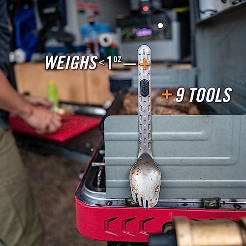 Gerber Gear Devour Multi-Fork - Camp Eating Tool and Multi-Tool - EDC Gear and Equipment - Titanium — view 6