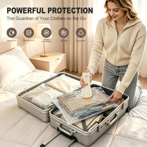 varkda Vacuum Storage Bags 15-Pack with Wireless Electric Pump — view 5