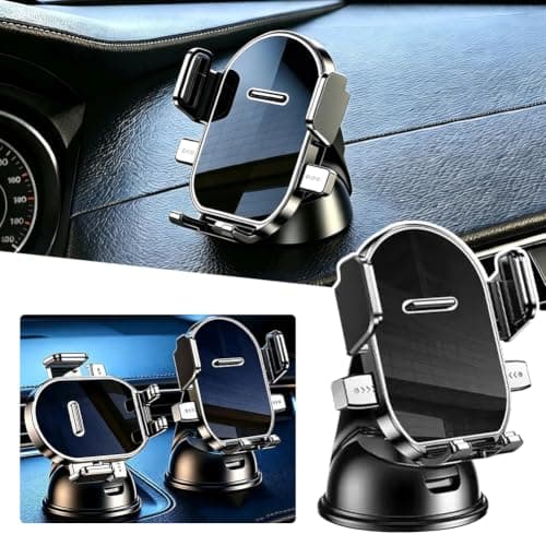 BYYLECL Car Phone Holder, Universal Adjustable Car Phone Mount for Dashboard, Windshield 360° Rotation Cell Phone Mount Quick Release — view 4