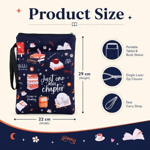 Printed Tablet Sleeve Case, Portable Book Protector Cover Bag for 9.7-11 Inch Tablets, Travel Carrying Pouch Work School Office (Style 1) — view 2