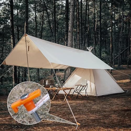 AVOFOREST Heavy Duty Tent Pegs Ground Pegs,Long and Robust Tent Pegs,Metal Camping Pegs For Tent, Awning, Tarpaulin,Normal and Hard Ground (12pcs) — view 6