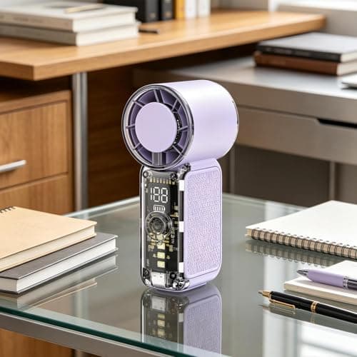 Handheld Mini Fan Portable Personal Cooling Fan Rechargeable — view 3