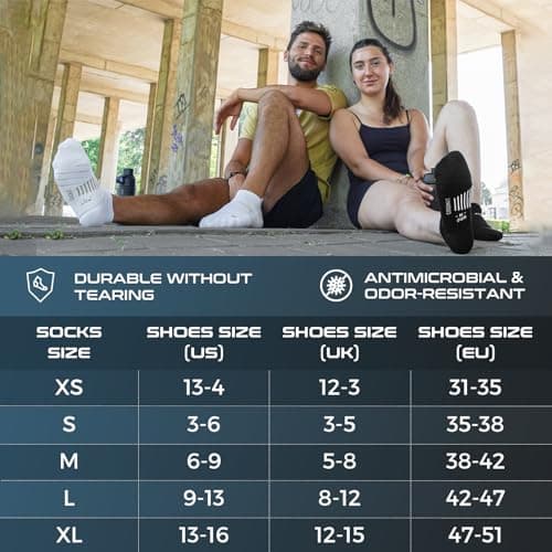 Rahhint Pro Coolmax Anti-Blister Cushioned Running Socks Ankle Compression for Women and Men, Lightweight Summer Marathon Walking Training (3 Pairs) — view 6