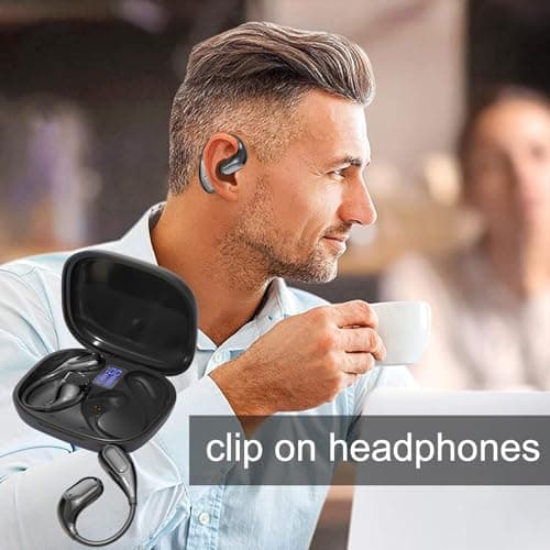 Sucritude Open Ear Headphones Sports Headphones Over Ear Wireless — view 6