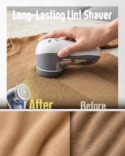 POPCHOSE Bobble Remover for Clothes, USB Rechargeable Fabric Shaver — view 3