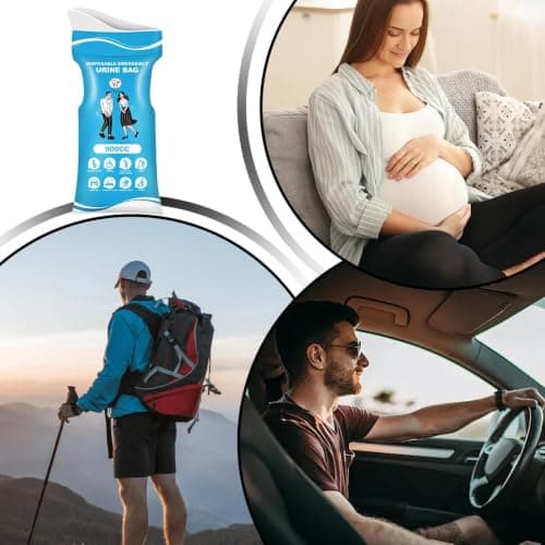 Travel Pee Bags Spill-Proof Unisex Hygienic Vomit Poop — view 4