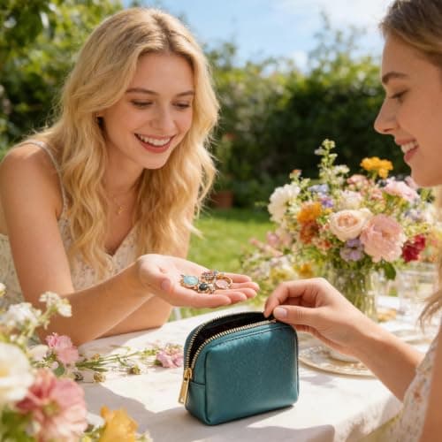 Mini Travel Jewelry Bag Portable Holder with Zipper — view 3