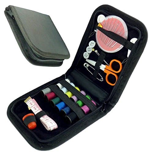 Portable Sewing Kit Case Travel Home Needle Thread Tape Scissor Button Handcraft