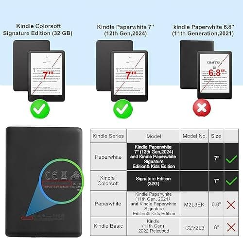Case for Kindle Paperwhite (12th Generation-2024) Lightweight PU Leather Protective Cover with Auto Sleep/Wake for kindle Paperwhite 2024 E-Reader Case,Bamboo Forest — view 2