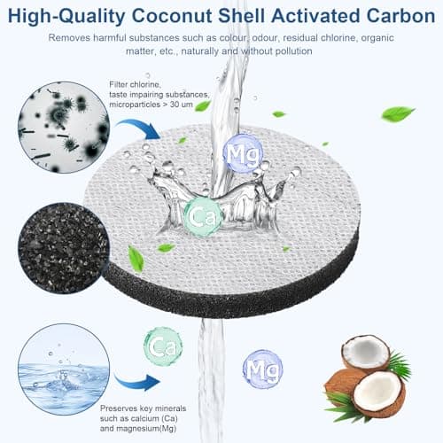 8 PCS Water Bottle Filter Discs Compatible with Brita Fill & Go Water Filter Bottles Carafes, Water Filter Discs Reduces PFAS, Chlorine, Microparticles, Other Impurities in Drinking Water — view 3