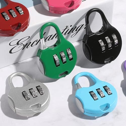 Suitcase Locks,Gym Locker Padlocks,4PCS Combination Lock for Gym Lockers Travel Bag Suit Case Fence gate Shed Garage Bike Locks (Style 2) — view 4