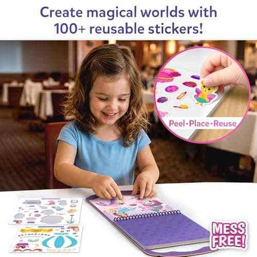 Skillmatics Peelies – Unicorns & Princesses, Reusable Sticker Activity Book — view 2