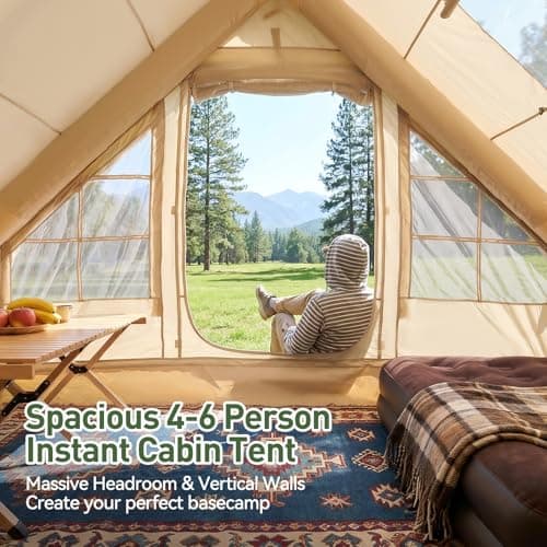 Aoxun Inflatable Tent, 2-4 Person Air Tent with Manual Hand Pump — view 4