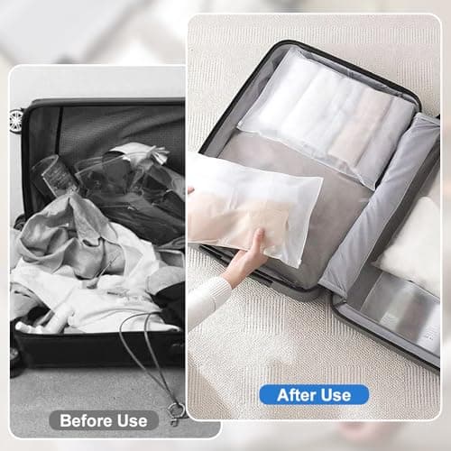 16PCS Travel Storage Bags for Clothes Space Saver Packing Sacks,Packing Cubes - Travel Organizers with Laundry Bag,Compression Bags - No Vacuum or Pump Sacks-Save Space in Your Luggage — view 5