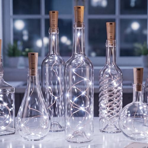 btfarm 6 Pack Bottle Lights with Cork 2M 20LED Fairy Light Battery Operated — view 6