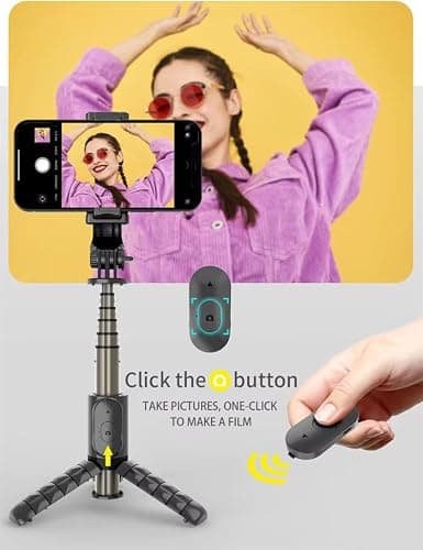 Selfie Stick Tripod for iPhone 18 & 17 Series with Wireless Remote — view 6