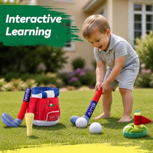 FIIOEOY My First Baby Golf Bag Gift Set, 7 Pcs Baby Golf Toy — view 5