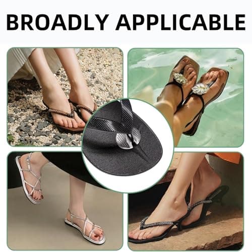 4pairs Silicone Thong Sandal Toe Protectors,Flip Flop Toe Post Protectors,Comfortable Cushion Pads for Sandals&Shoe,Suitable for Woman&Man,Soft Material,Invisible,for Foot Protection,Easy to Use — view 4
