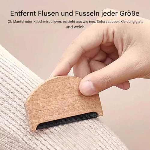 Brown Cashmere Comb, Portable Manual Cleaning Tool, Sweater Against Lint, for Fabric, Coat, Pet Hair, Dirt Removal, Winter, Autumn, Home, Travel, Apartment, Student Dorm — view 3