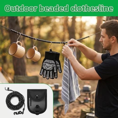 Portable Travel Clothesline Camping Essentials for Outdoor Accessories — view 6