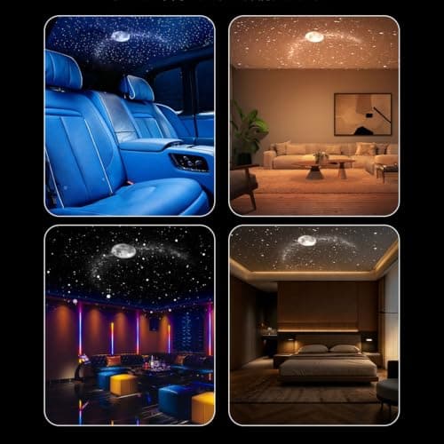 Galaxy Projector Light, Dreamy LED Projector Lamp, 360° Rotatable Star Night Light, USB Powered Holographic Projector, Novelty Ceiling Light for Party Bedroom Car Decor, Kids Gifts (I 24PC) — view 4