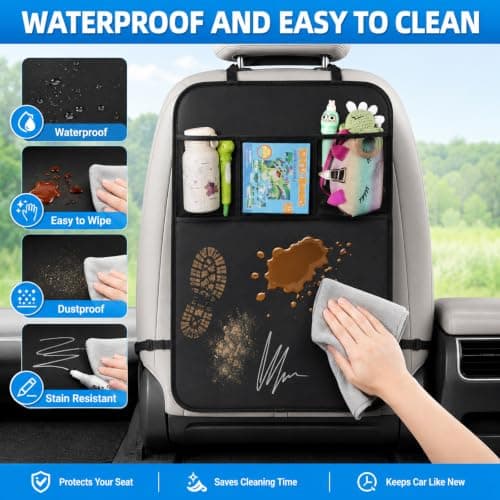 WANIXIA Car Seat Back Organiser 600D Oxford Fabric Storage Pockets — view 3