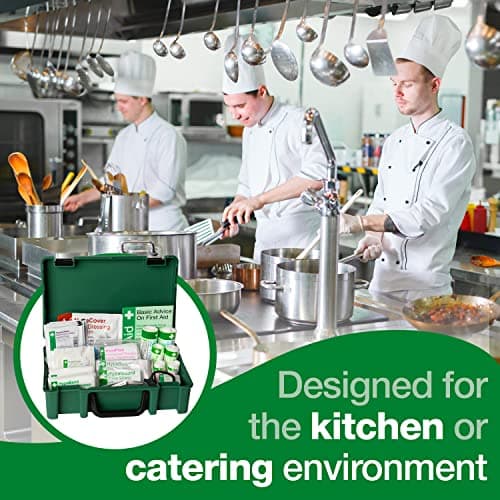Safety First Aid Group K3170SM Economy Catering Kitchen First Aid Kit, Small Fully-Stocked 1-10 Persons British Standard — view 5