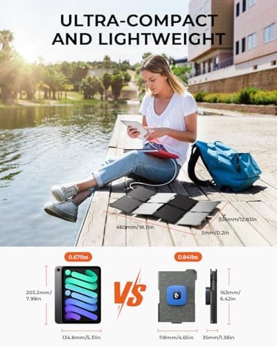 BigBlue Portable 25W Solar Charger [Pocket-Size] IP68 Waterproof — view 3