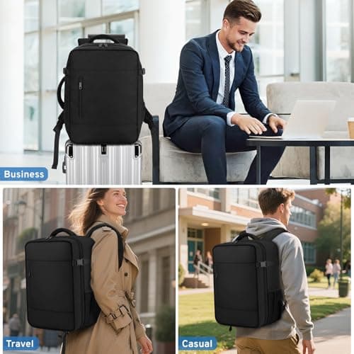 ZOMFELT Ryanair Cabin Bags 40x30x20 Underseat, Travel Backpack Cabin Size — view 6