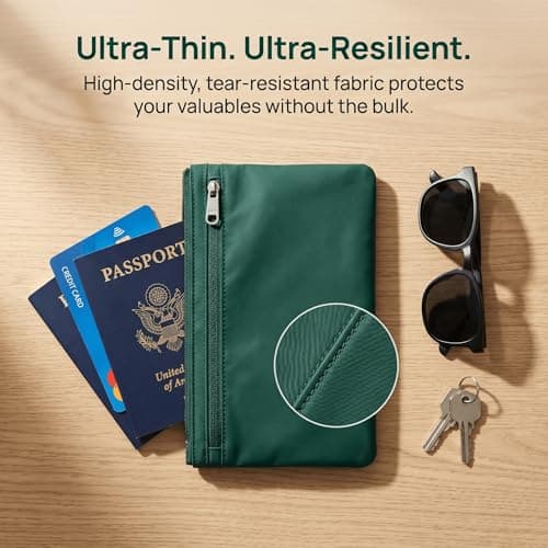 3-Pack Sew in Side Pocket with Zipper, Invisible Canvas Hidden Wallet for Travel Jacket with Hidden Pockets, Anti-Theft Security Pouch for Coats Hoodies Sweatshirts (C) — view 6