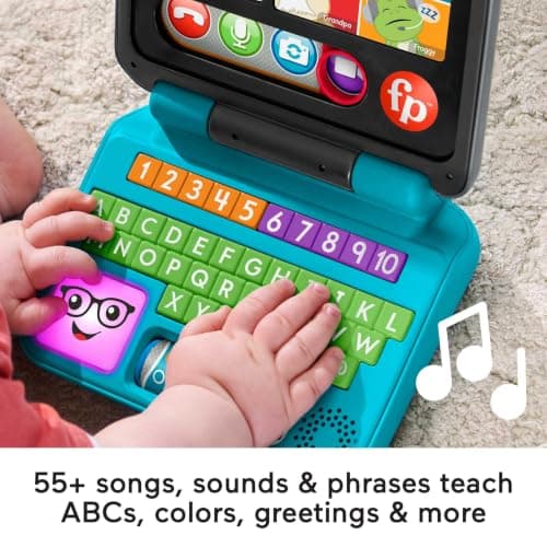 Fisher-Price Laugh & Learn Let’s Connect Laptop Toy, UK English — view 4