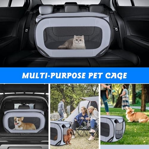 Nobleza Portable Pop-Up Pet Playpen with Sun Protection Waterproof — view 6