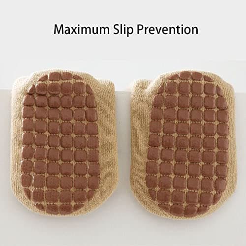 FedMois 5 Pairs Baby Kids Cozy Warm Winter Socks Anti-slip Infant Toddler Thermal Crew Socks, fox, 1-3 Years — view 6