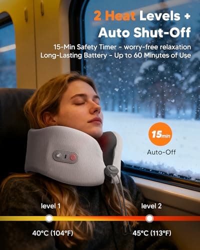 arboleaf Neck Pillow with Heat, Rechargeable Neck Warmer for Pain Relief — view 3