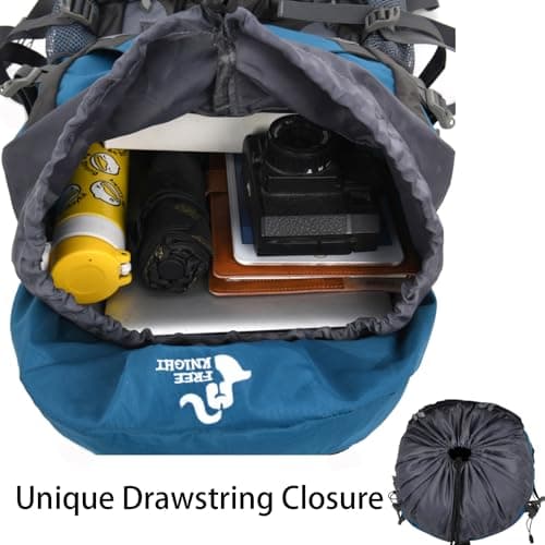 Bseash 60L Waterproof Lightweight Hiking Backpack with Rain Cover,Outdoor Sport Travel Daypack for Climbing Camping Touring (Army Green) — view 3