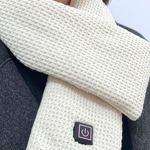 Heated Scarf Rechargeable Neck Warmer Scarf with 3 Temperature Settings — view 2