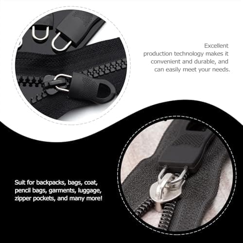 HAPINARY 12pcs Zipper Pulls Zipper Fixers Detachable Plastic Alloy Sturdy Convenient Repair Kit for Luggage Bags — view 3